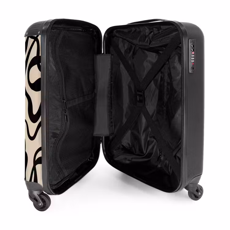 Suitcase - Abstract - Minimalist black — 3