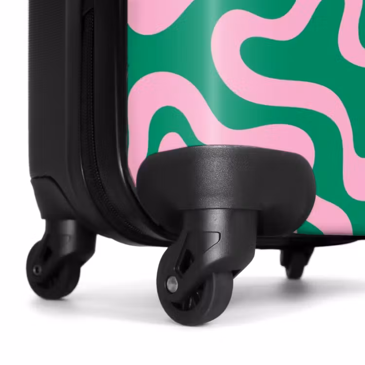 Suitcase - Abstract - Organic Pink/Green — 6