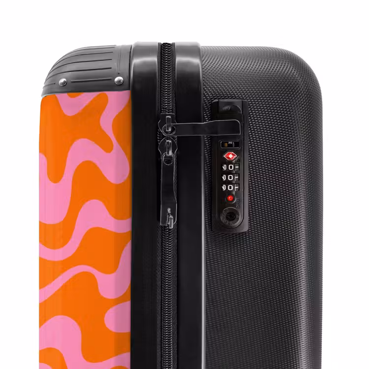 Suitcase - Abstract - Organic Pink/Orange — 5