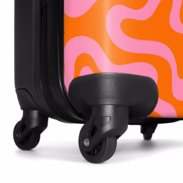 Suitcase - Abstract - Organic Pink/Orange — 6