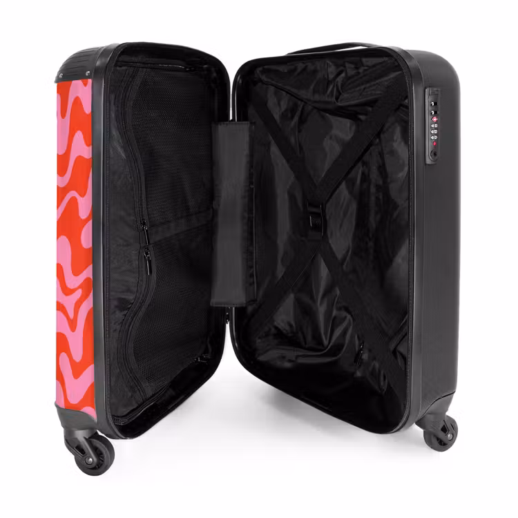 Suitcase - Abstract - Organic Pink/Red — 3