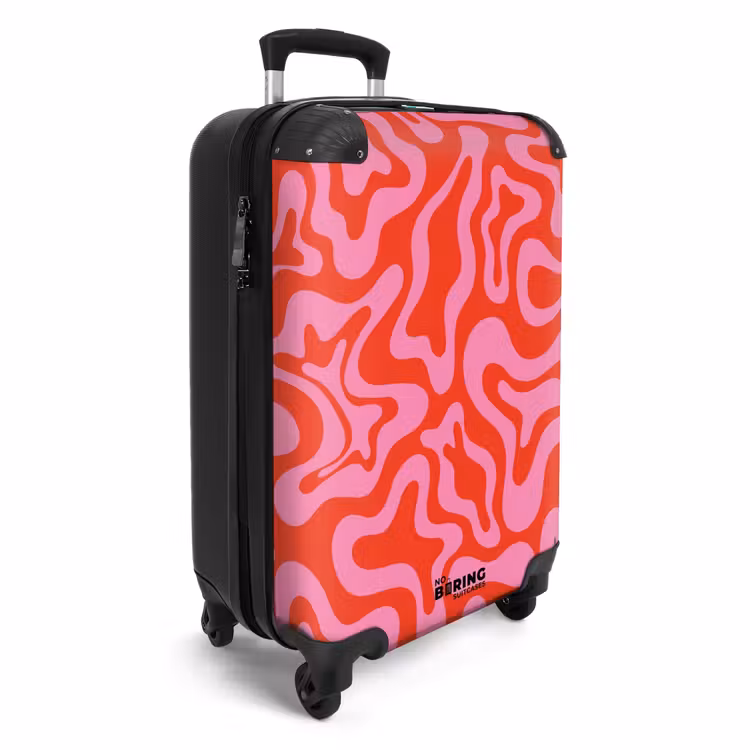 Suitcase - Abstract - Organic Pink/Red — 4