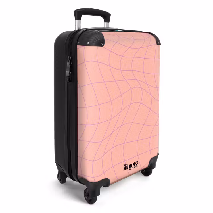 Suitcase - Abstract - Pink line art — 4