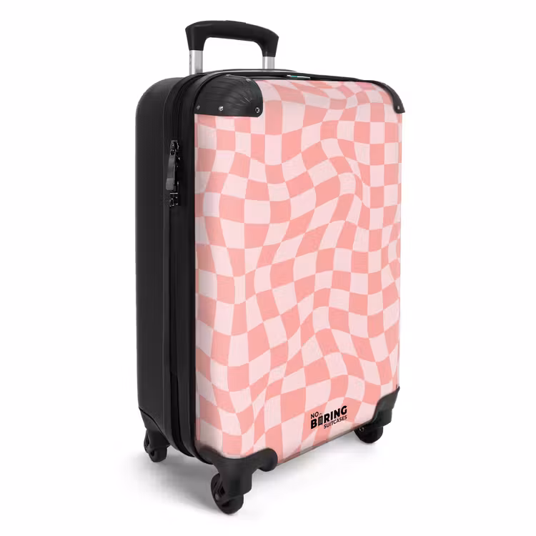 Suitcase - Squares - Pink waves — 4