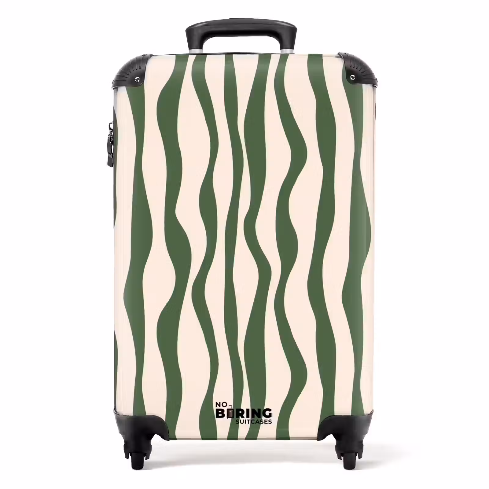 Suitcase - Abstract - Green line art — 1
