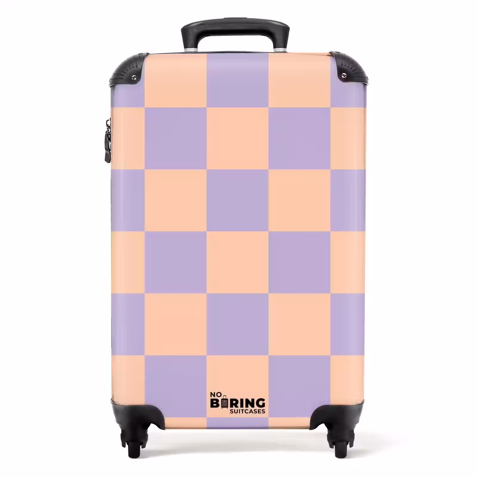 Suitcase - Squares - Purple/Orange — 1