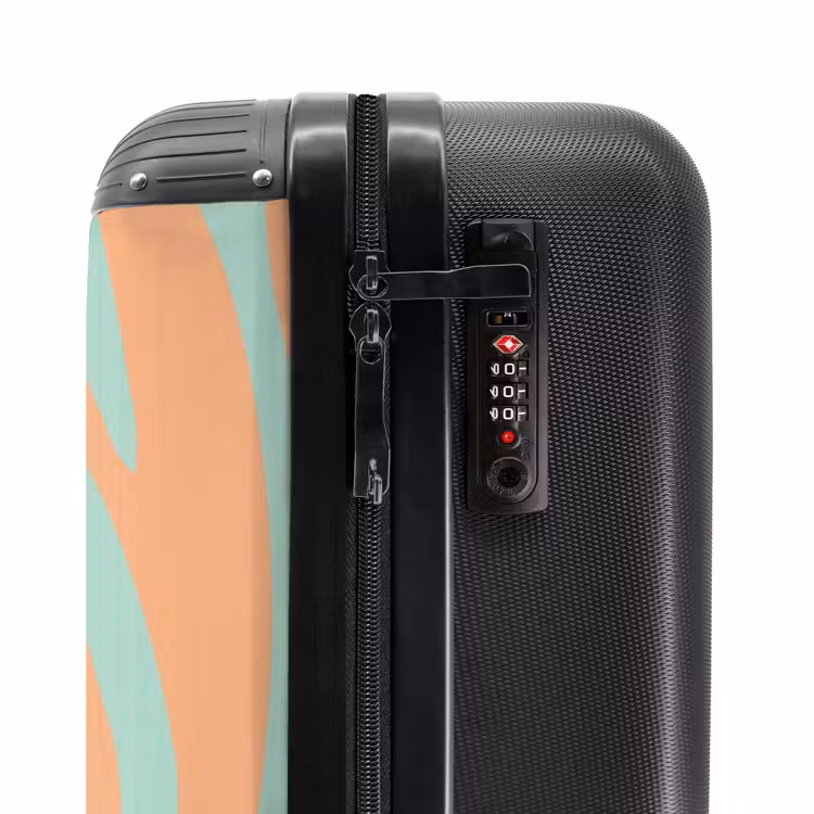 Suitcase - Abstract - Orange waves — 5