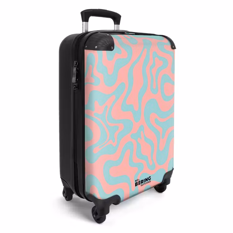 Suitcase - Abstract - Organic Blue/Pink — 4