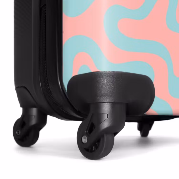 Suitcase - Abstract - Organic Blue/Pink — 6