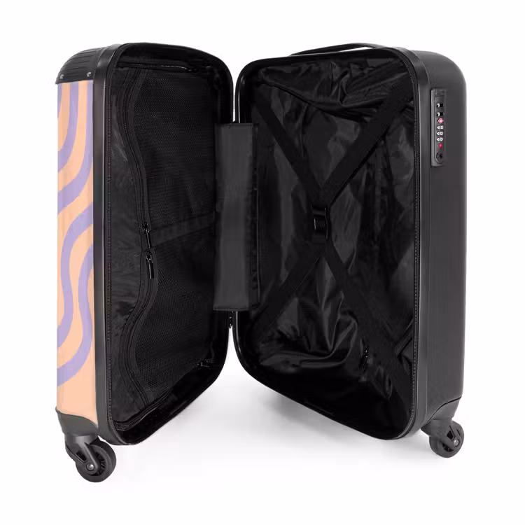 Suitcase - Abstract - Purple line art — 3