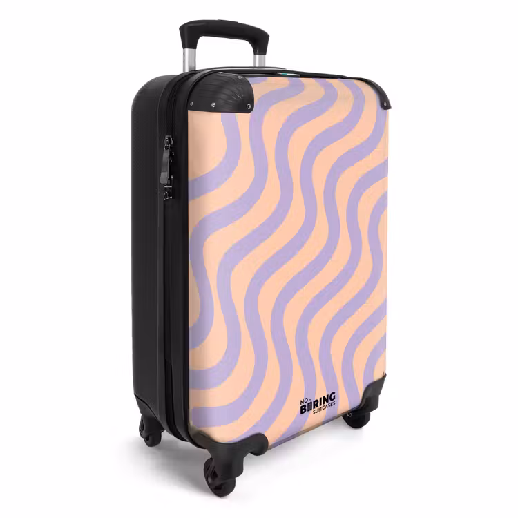 Suitcase - Abstract - Purple line art — 4