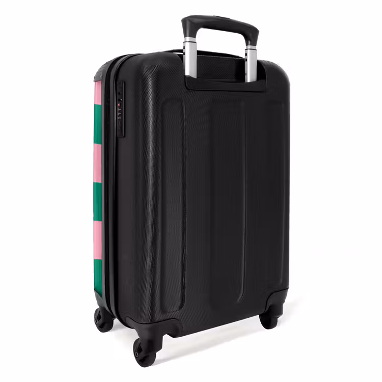 Suitcase - Squares - Green/pink — 2
