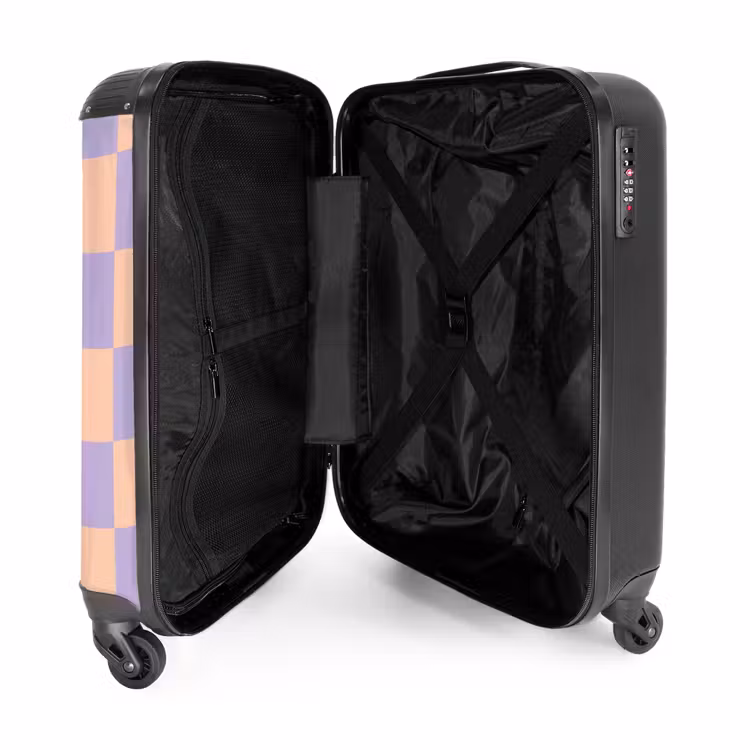 Suitcase - Squares - Purple/Orange — 3