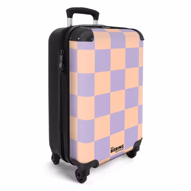 Suitcase - Squares - Purple/Orange — 4