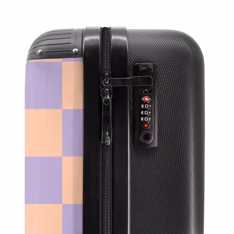 Suitcase - Squares - Purple/Orange — 5