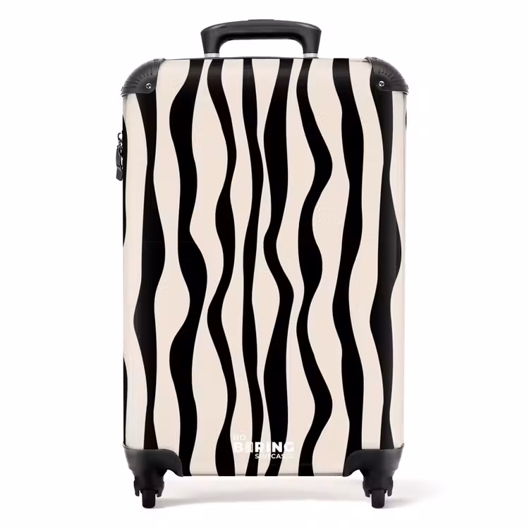 Suitcase - Abstract - Black line art — 1