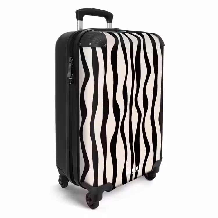 Suitcase - Abstract - Black line art — 4