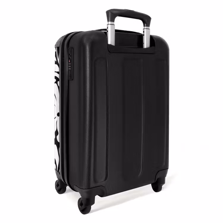 Suitcase - Abstract - Black/White Floral Pattern — 2