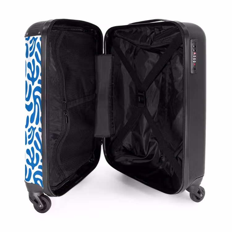 Suitcase - Abstract - Blue motif — 3