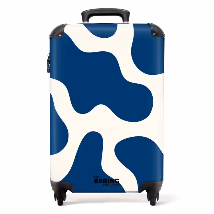 Suitcase - Abstract - Blue shapes — 1