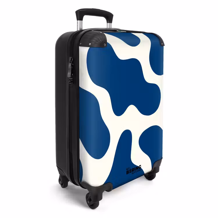 Suitcase - Abstract - Blue shapes — 4
