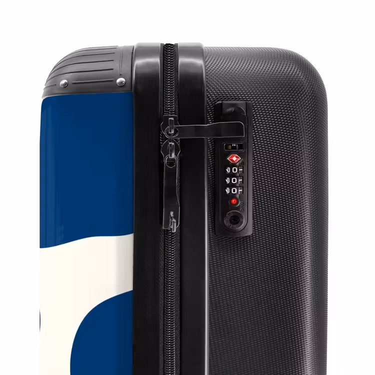 Suitcase - Abstract - Blue shapes — 5