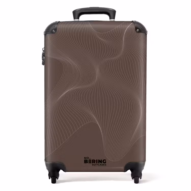 Suitcase - Abstract - Brown line art — 1
