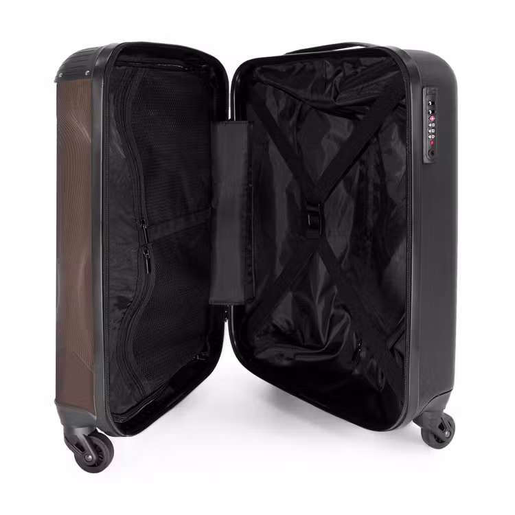 Suitcase - Abstract - Brown line art — 3