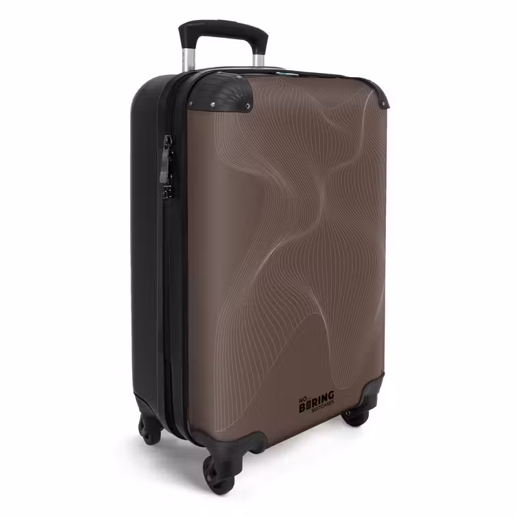 Suitcase - Abstract - Brown line art — 4