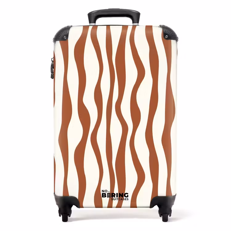 Suitcase - Abstract - Chestnut line art — 1