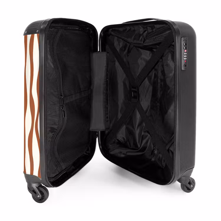 Suitcase - Abstract - Chestnut line art — 3