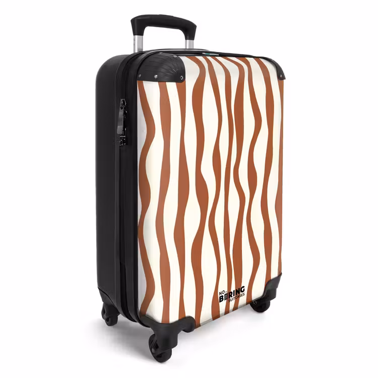 Suitcase - Abstract - Chestnut line art — 4