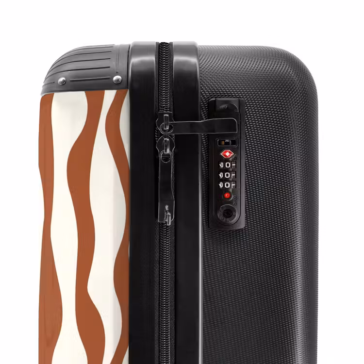 Suitcase - Abstract - Chestnut line art — 5