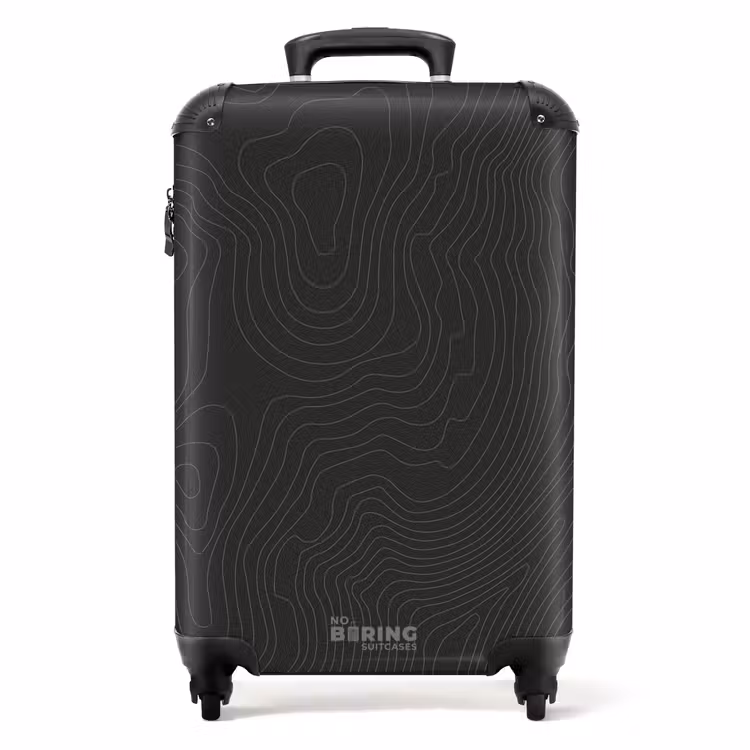 Suitcase - Abstract - Dark line art — 1