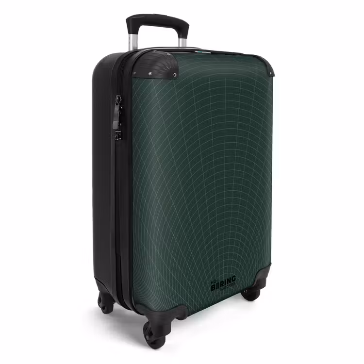 Suitcase - Abstract - Green grid pattern — 4