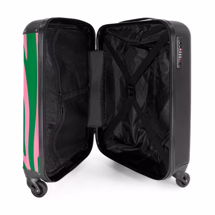 Suitcase - Abstract - Green waves — 3