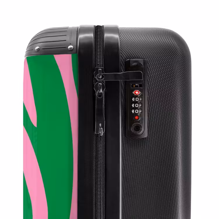 Suitcase - Abstract - Green waves — 5