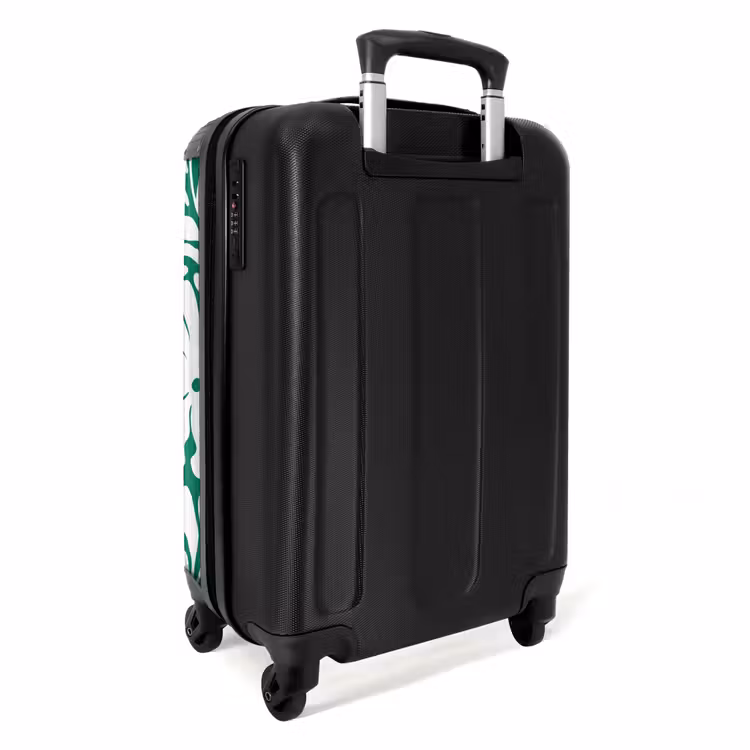 Suitcase - Abstract - Green/White Floral Pattern — 2