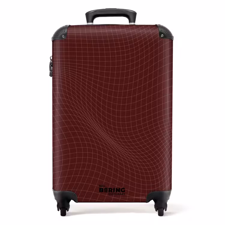 Suitcase - Abstract - Red grid pattern — 1