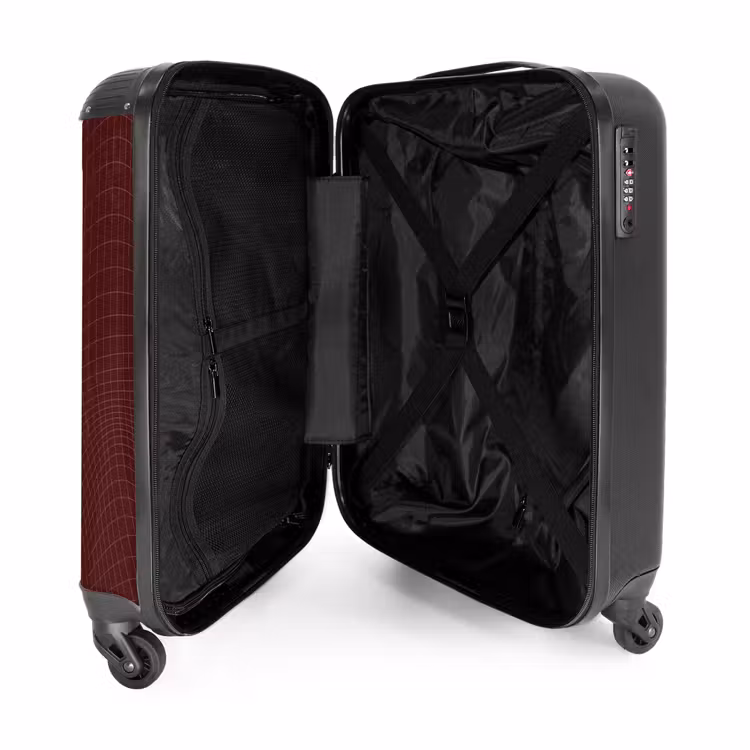 Suitcase - Abstract - Red grid pattern — 3