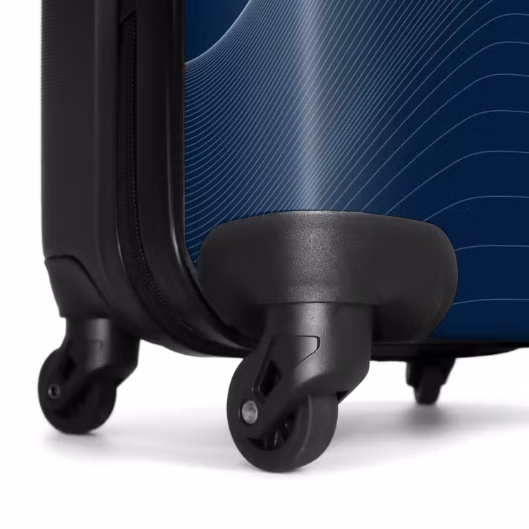 Suitcase - Abstract - Wavy lines Blue — 6