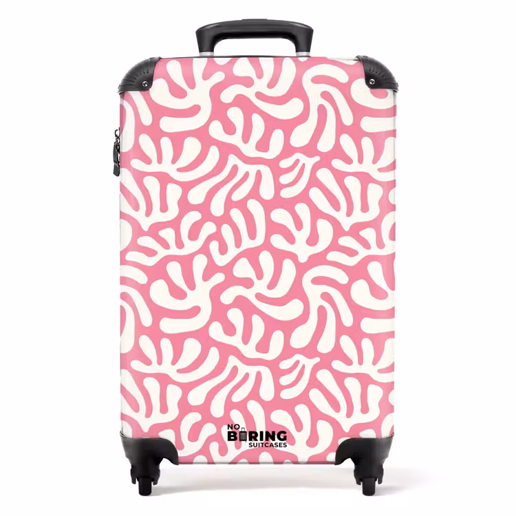 Suitcase - Abstract - White motif — 1