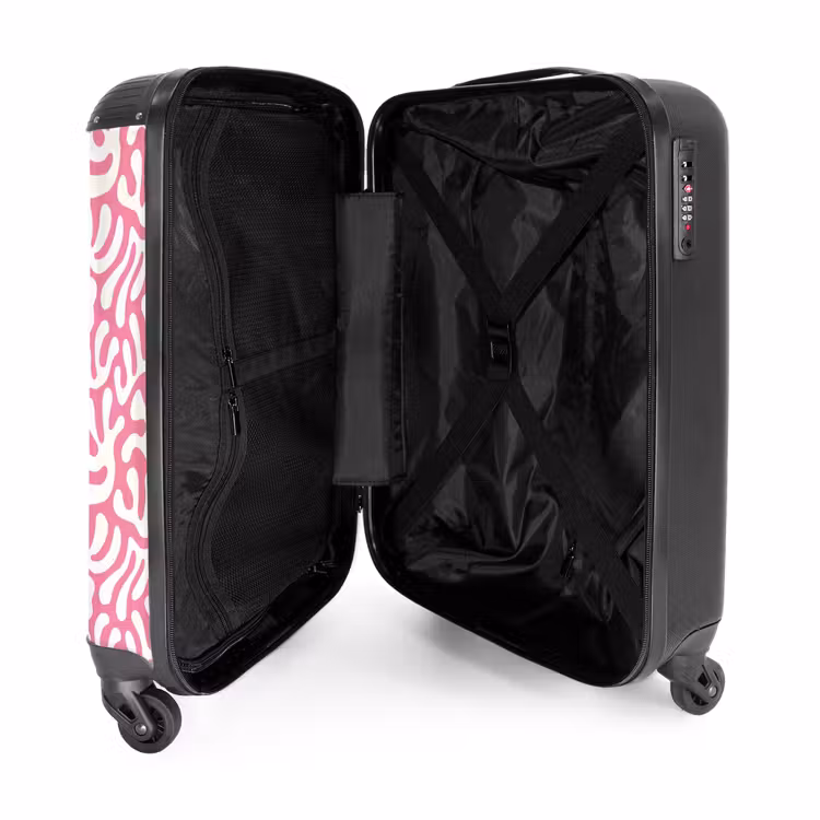 Suitcase - Abstract - White motif — 3