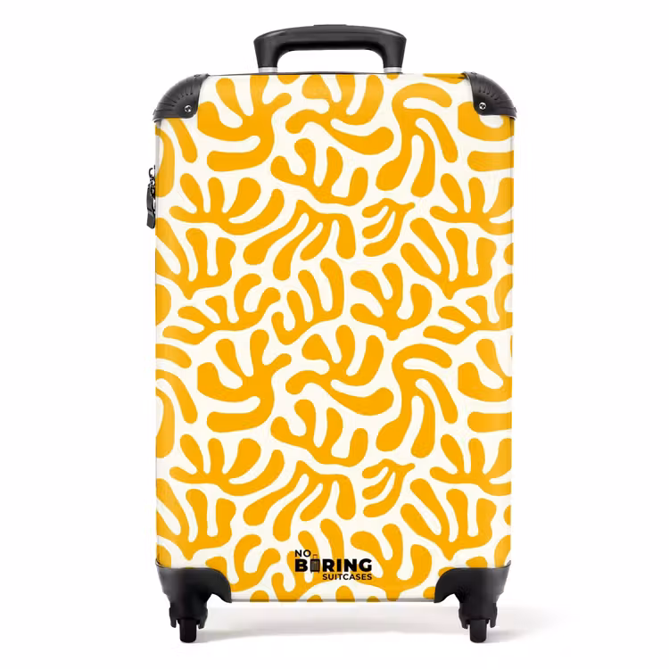 Suitcase - Abstract - Yellow motif — 1