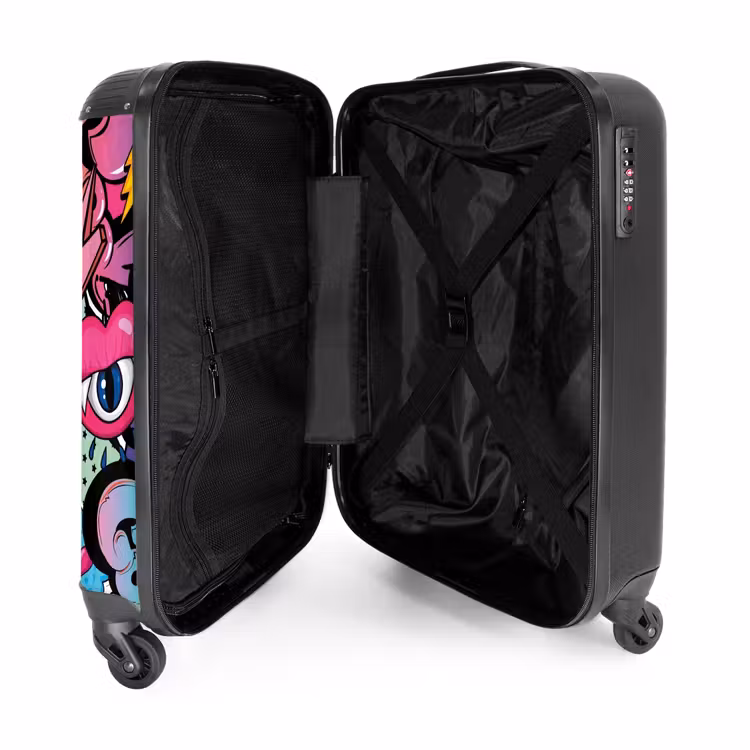 Suitcase - Girly graffiti — 3