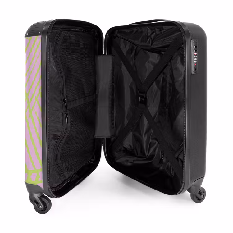 Suitcase - Line art - Green/Purple — 3