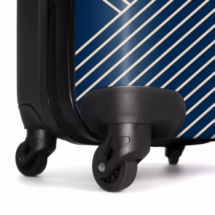 Suitcase - Modern line art blue — 6