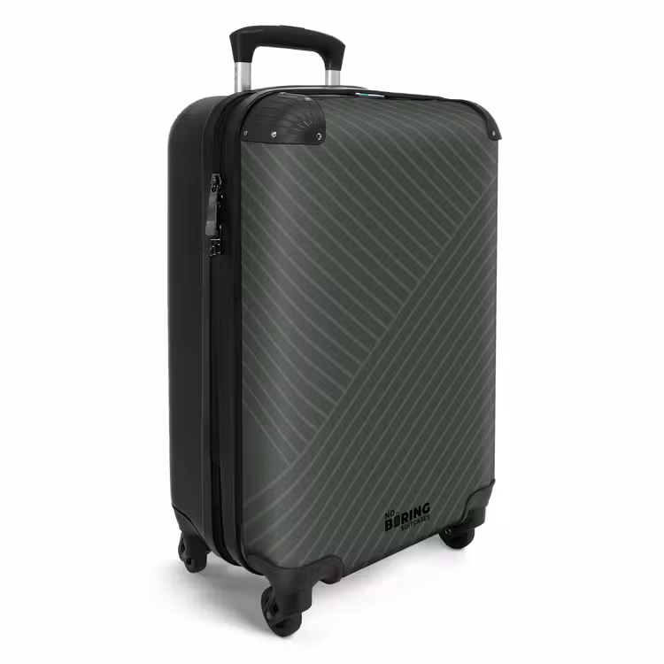 Suitcase - Modern line art green — 4