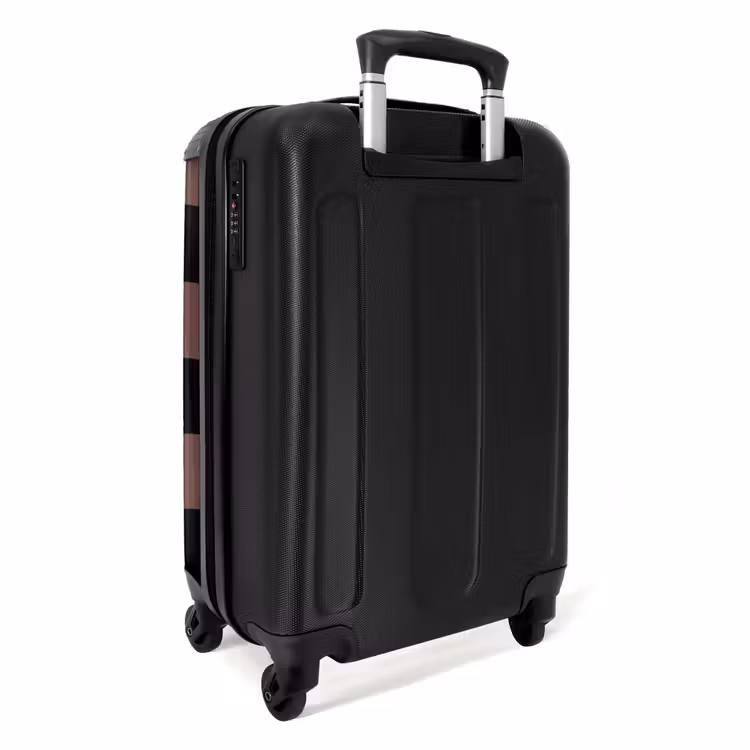 Suitcase - Squares - Black/Brown — 2