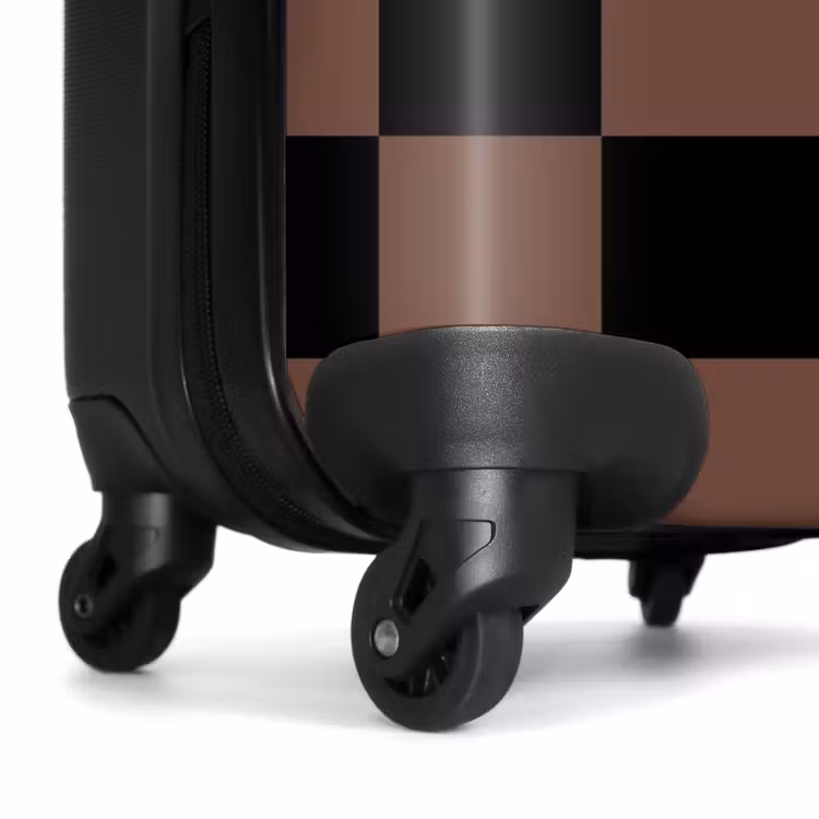 Suitcase - Squares - Black/Brown — 6